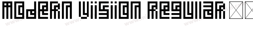 Modern Vision Regular字体转换
